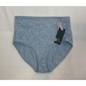 Wild Fable Women’s Small Color Light Blue High-Waisted Sequin Panties Stretch